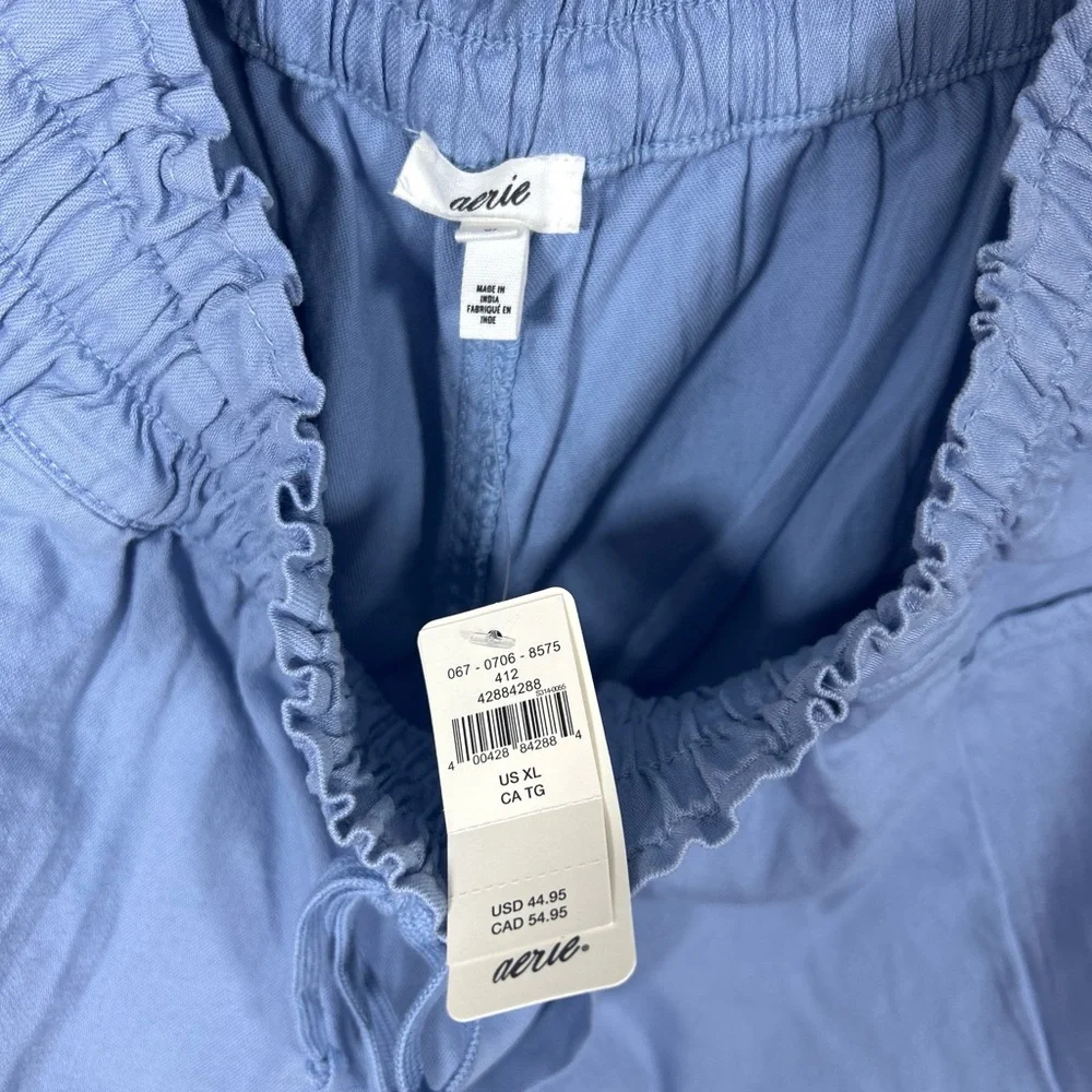 NWT Aerie High Waist Light Blue 3 inch shorts - Picture 5 of 5
